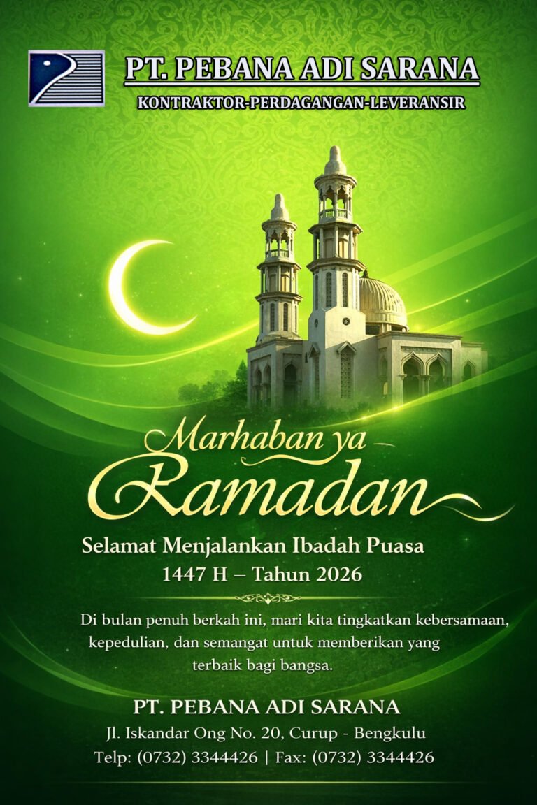 Iklan Ucapan Ibadah Puasa 1447 H, Dari PT Pebana Adi Sarana